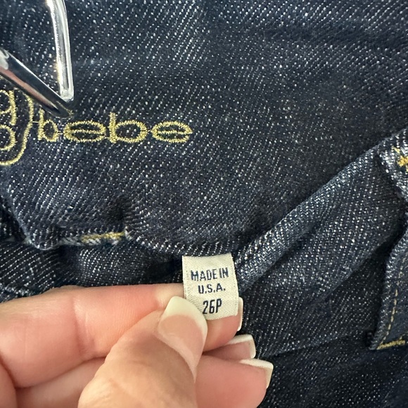Vintage Y2K Bebe wide leg jeans-26P - Picture 4 of 5